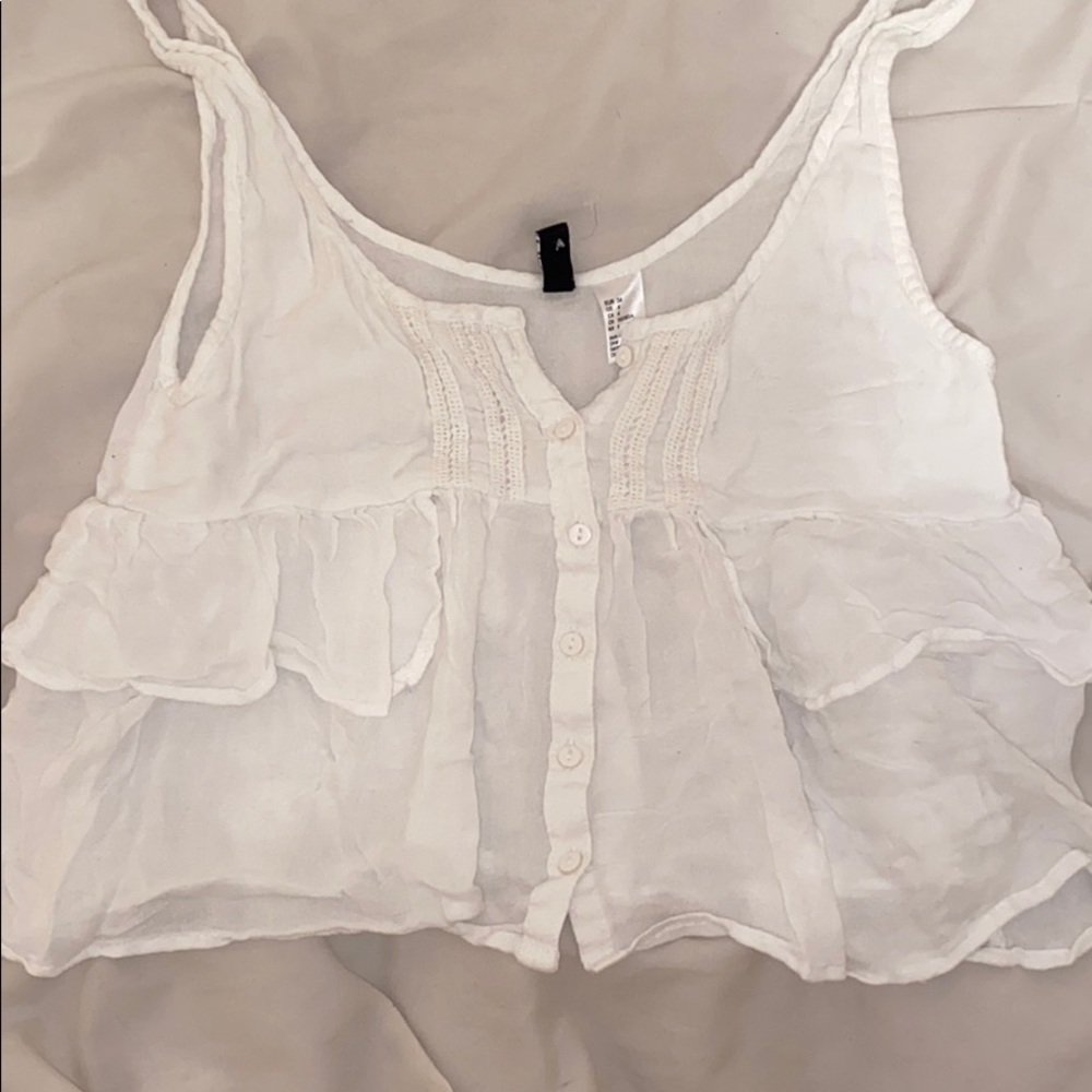 H&M ruffle tank top